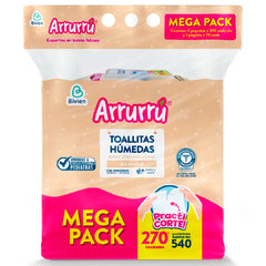 Toallitas húmedas Arrurrú Avena x 270 unidades