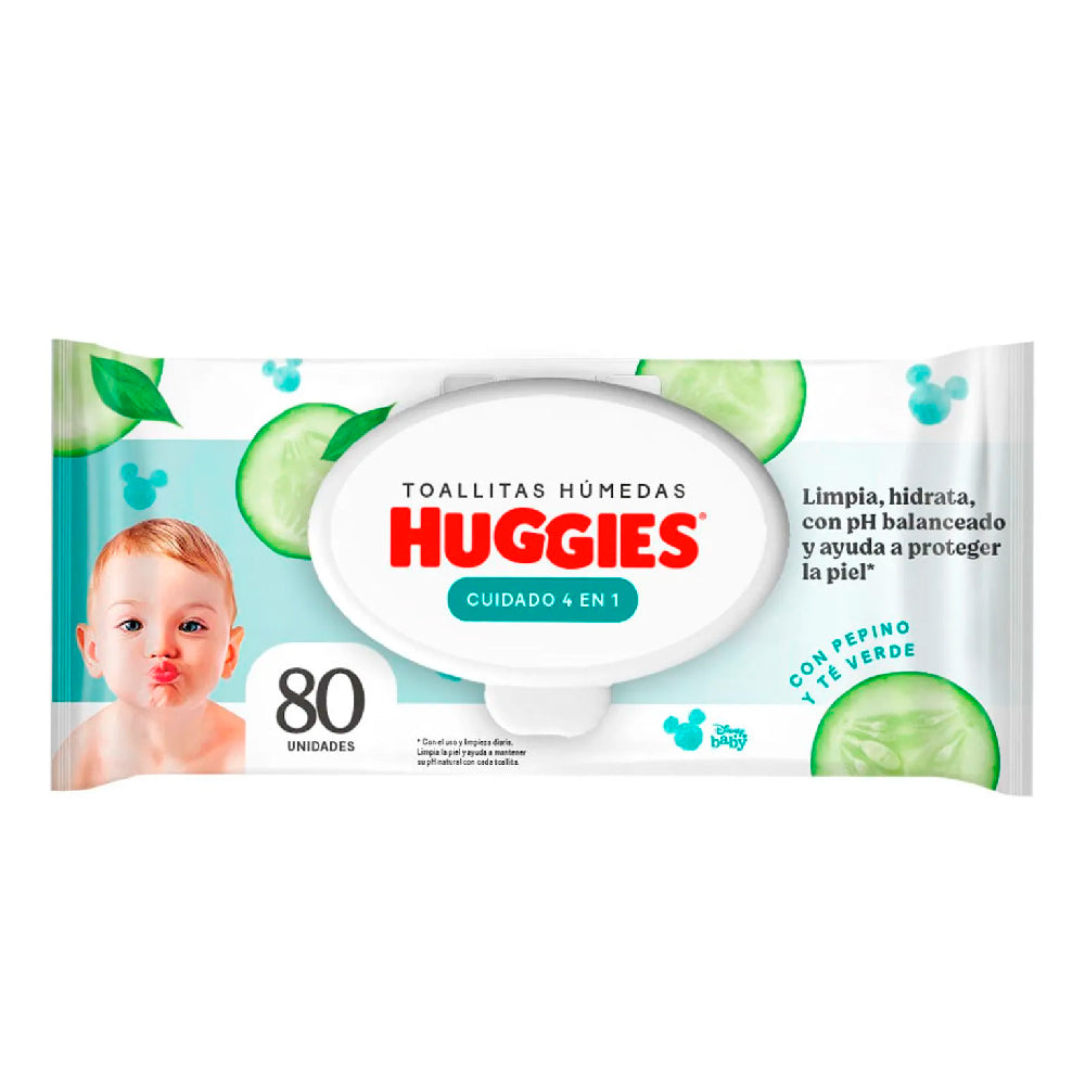 Toallitas húmedas Huggies One & Done x 80 Unds