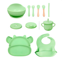 Vajilla en silicona Vaca Verde