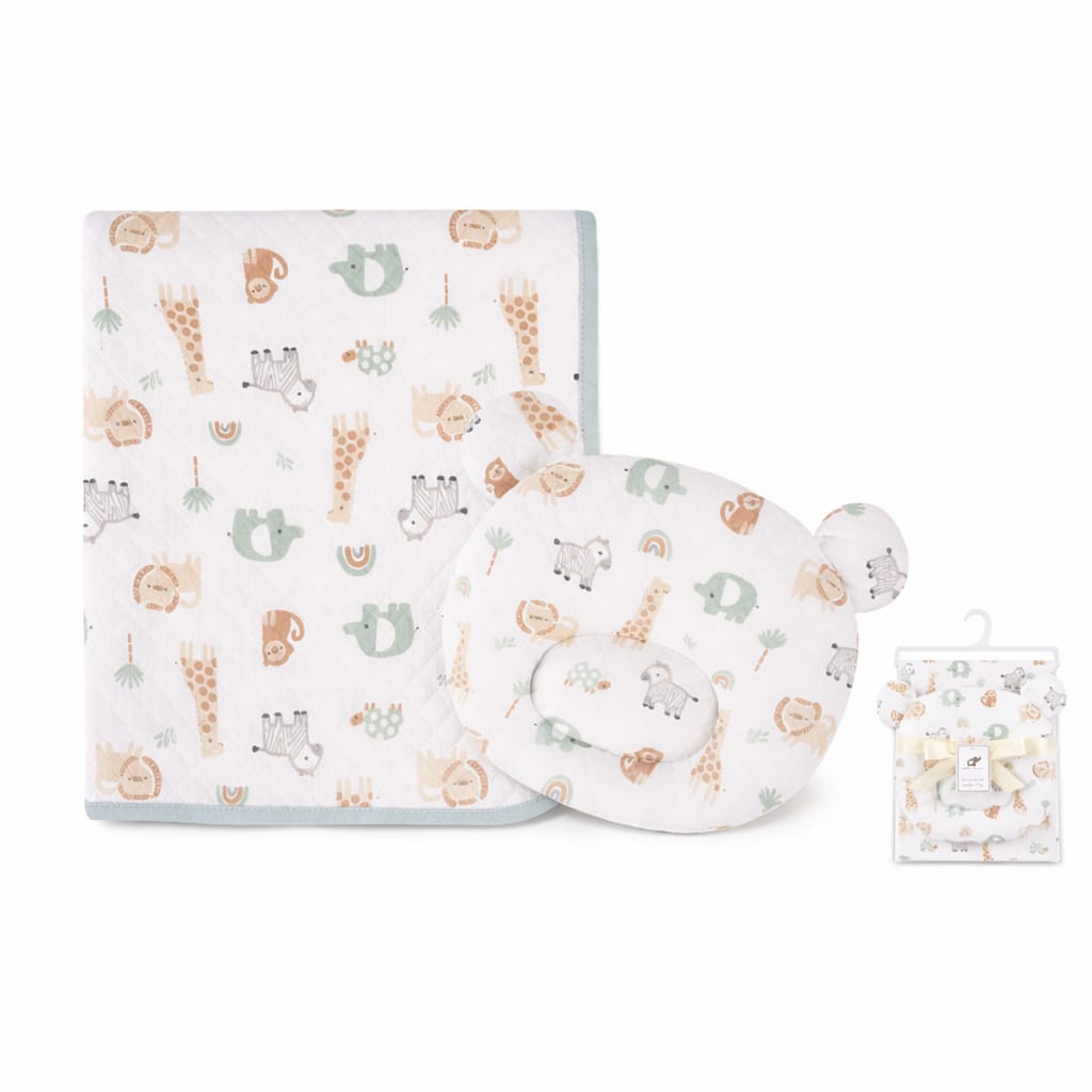 Cobija para Bebé con Capucha + Almohada