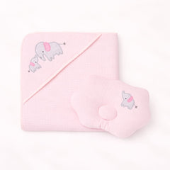 Cobija para Bebé con Capucha + Almohada