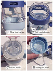 Vaso con boquilla y asas