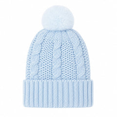 Gorro tejido con pompón