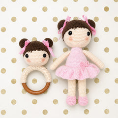 Sonajero y Peluche de Apego (Amigurumi)