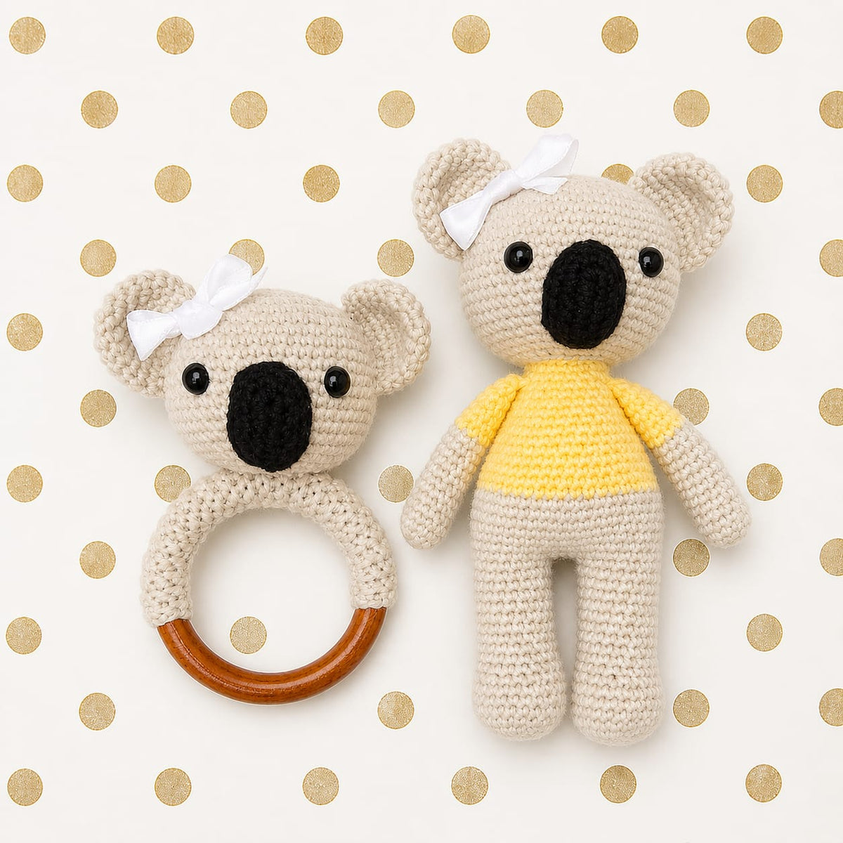 Sonajero y Peluche de Apego (Amigurumi)