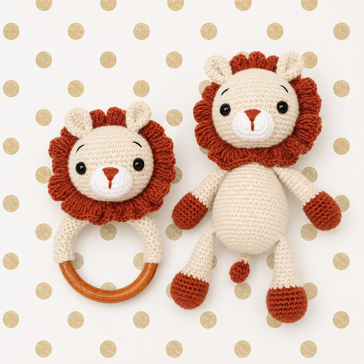 Sonajero y Peluche de Apego (Amigurumi)