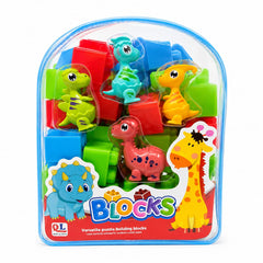 Didáctico de Bloques con Dinosaurios
