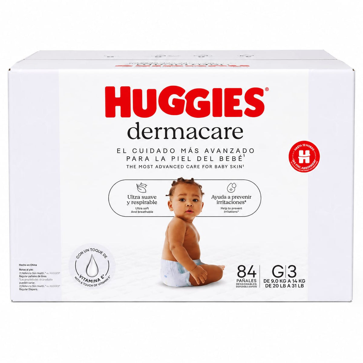 Pañales Huggies Dermacare G3 x 84 Unidades
