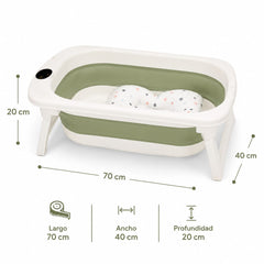 Bañera Plegable con Ducha