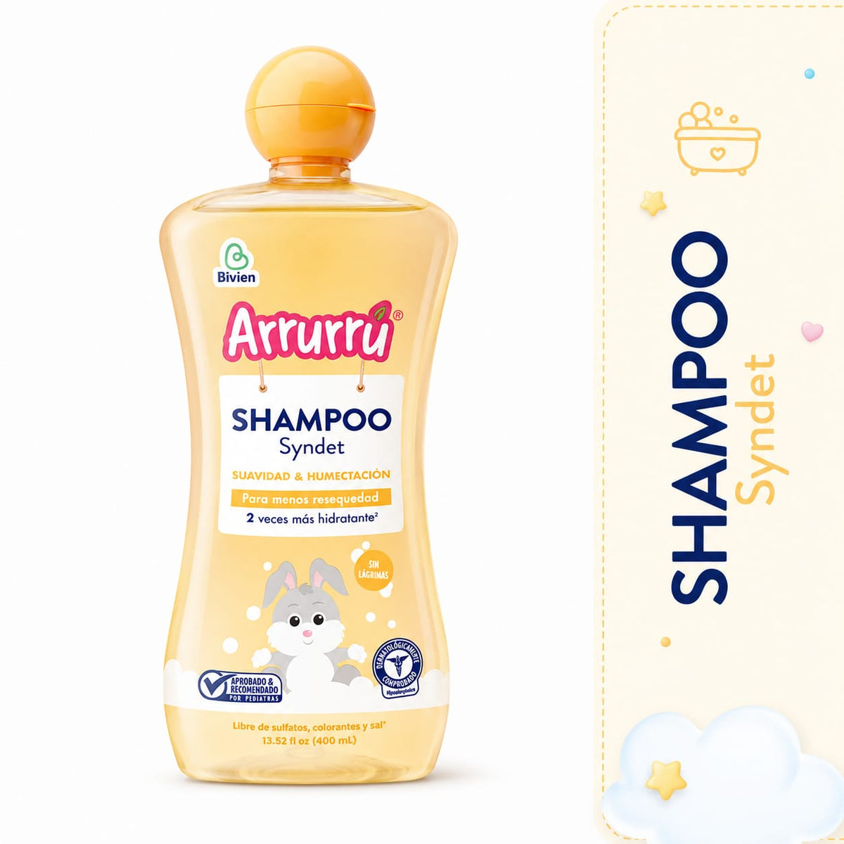 Shampoo Arrurru Syndet Suavidad y Humectación