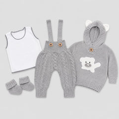 Conjunto Tejido para Bebé 4 Piezas