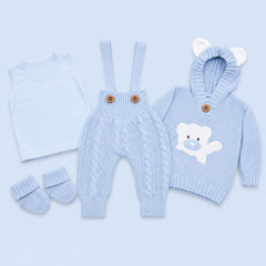 Conjunto Tejido para Bebé 4 Piezas