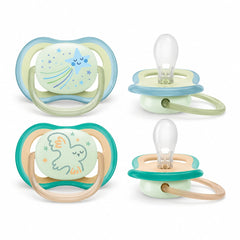 Chupa Entretenedota Avent Ultra Air Nighttime 0–6 meses – Set x2