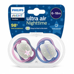 Chupa Entretenedota Avent Ultra Air Nighttime 6-18 meses – Set x2 (Copia)