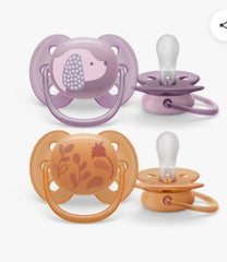 Chupa Entretenedora Avent Ultra Soft 6–18 meses – Set x2