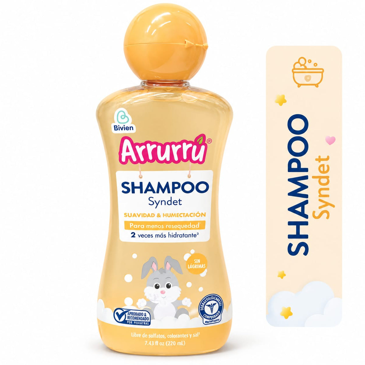Shampoo Arrurru Syndet Suavidad y Humectación 220 ml