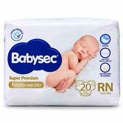 Pañales Babysec Etapa 0/ RN x 20 Unidades.