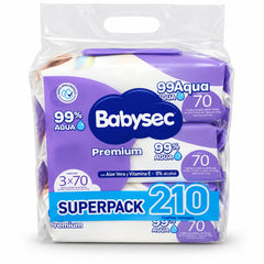 Toallitas Húmedas Babysec X 210 Unidades.