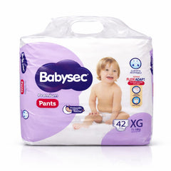 Pañales Babysec Premium Pants etapa 4/ XG X 42unds