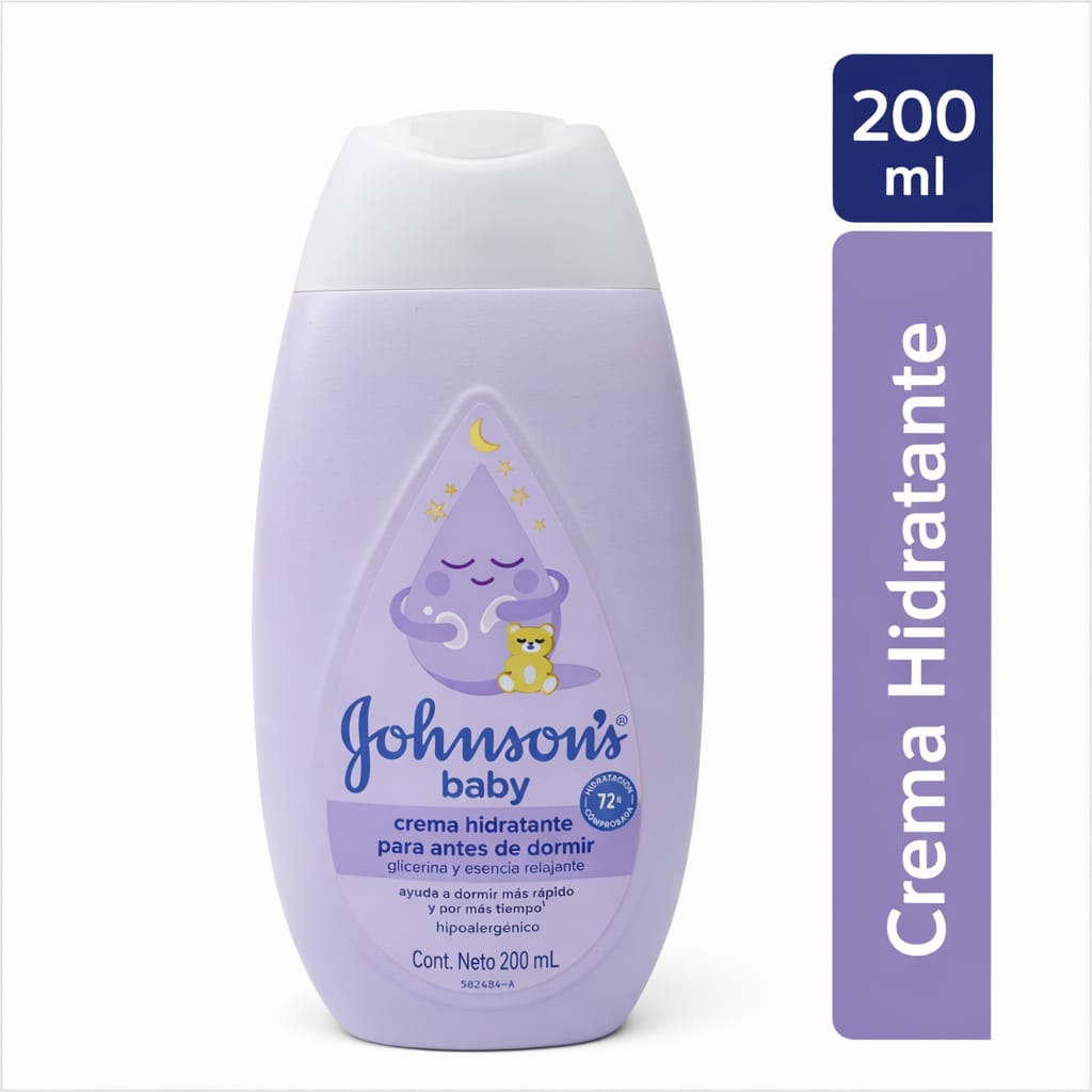 Crema liquida Johnsons para antes de dormir X 200 ml