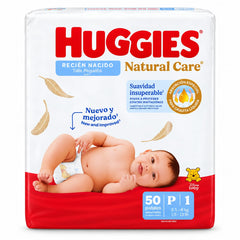 Pañales Huggies Natural Care Etapa 1/P x 50 Unds