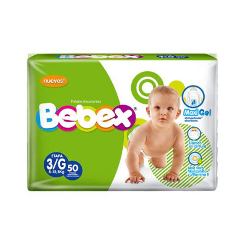 Pañales Bebex Etapa 3/G x 50 Unds