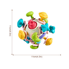 Pelota sensorial con sonajero y rasca encías