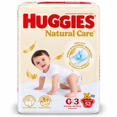 Pañales Huggies Natural Care Etapa 3/G x 52 Unds