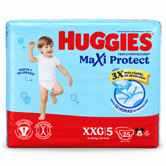 Pañales Huggies Triple Protección 5/XXG x 25 unds