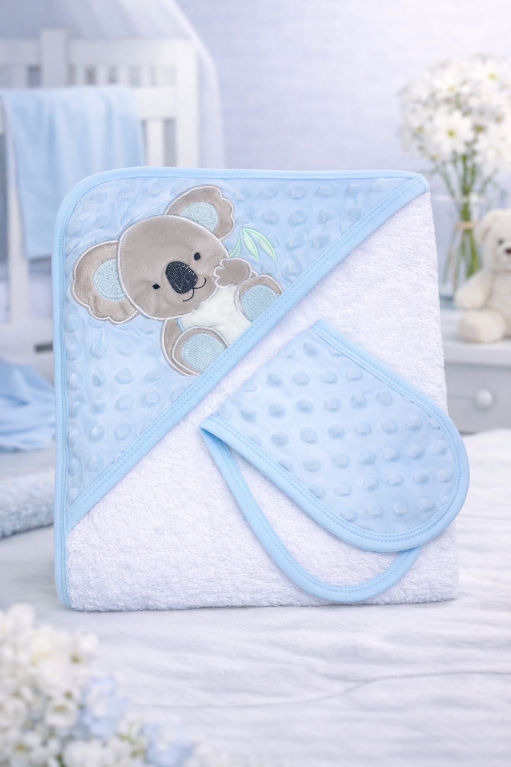 Toalla Nube Luna Koala Azul