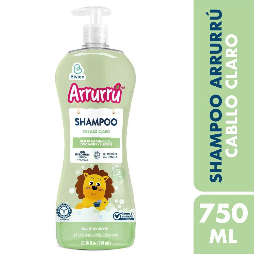 Shampoo Arrurru Cabello claro x 750 ml