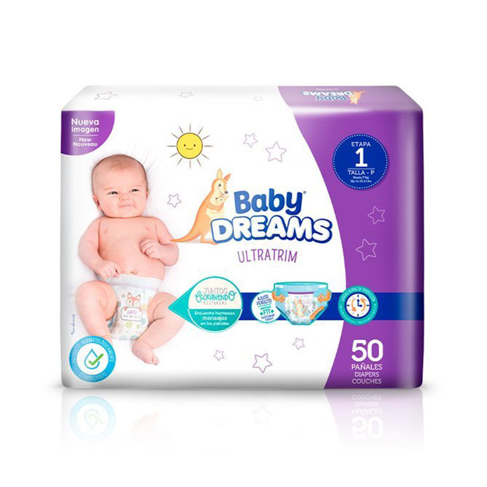 Pañales Baby Dreams Etapa 1 x 50 Unds