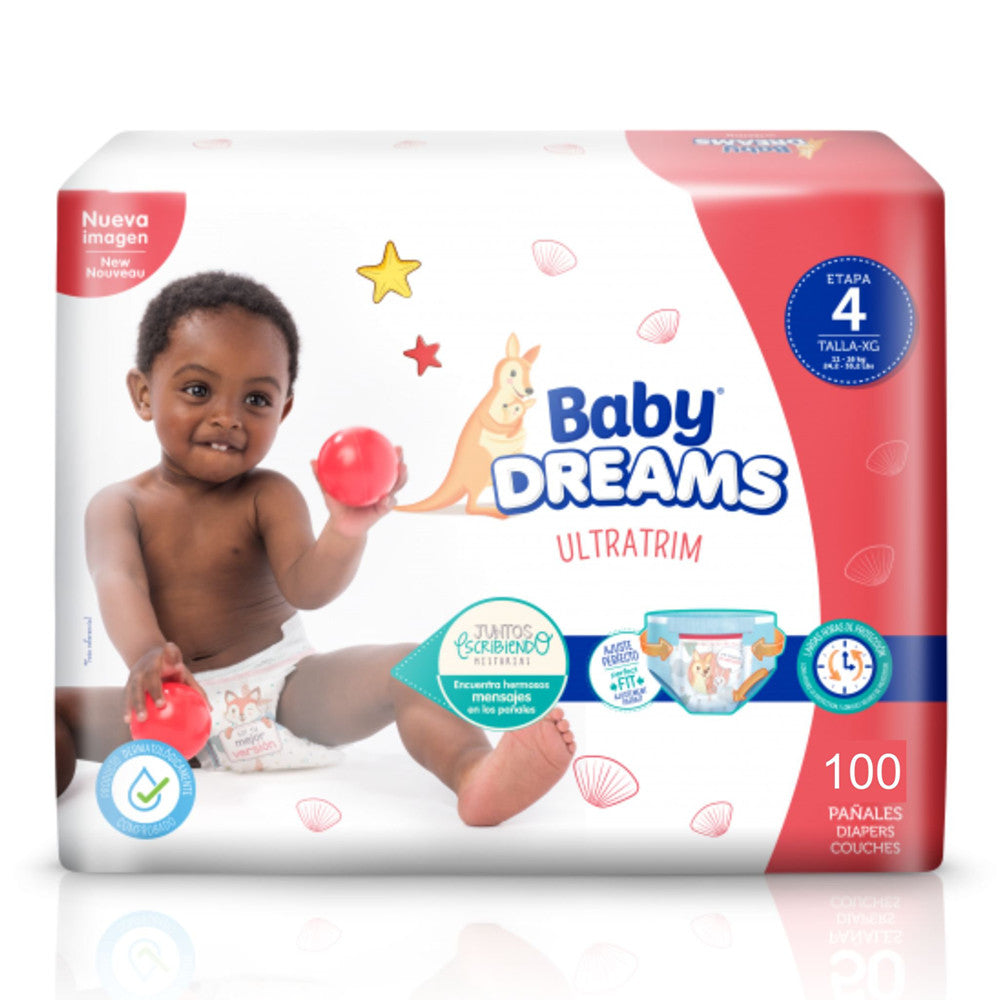 Pañales Baby Dreams  Etapa 4 x 100 Unds