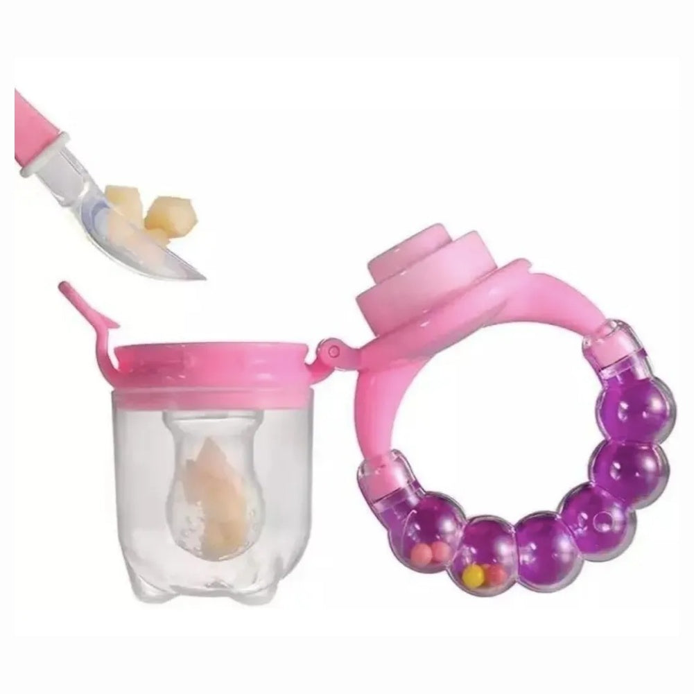 Chupa para la fruta con sonajero