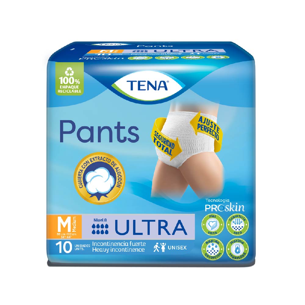 Pañales Tena Pants Talla M x 10 Unds