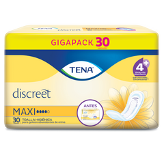 Toallas Tena Discreet Maxi x 30 Unds